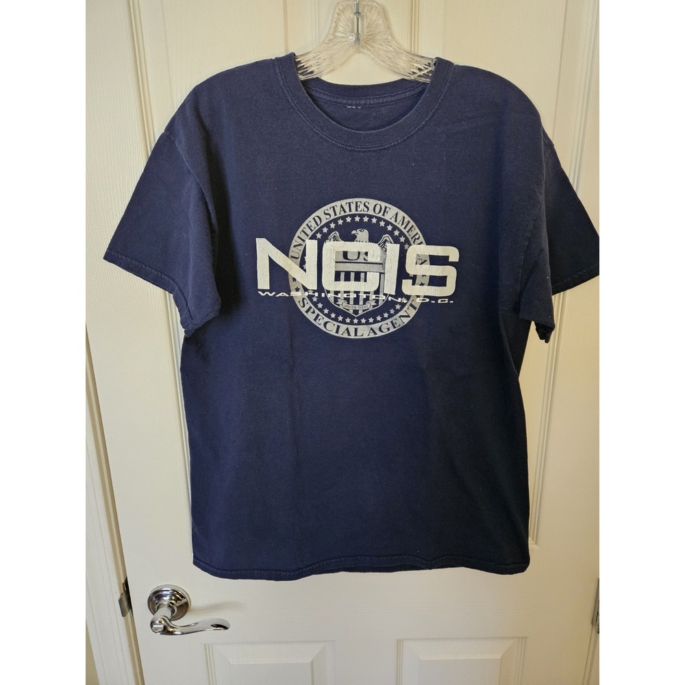 NCIS Washington DC US of America Special Agent Blue Short Sleeve T-Shirt, LG